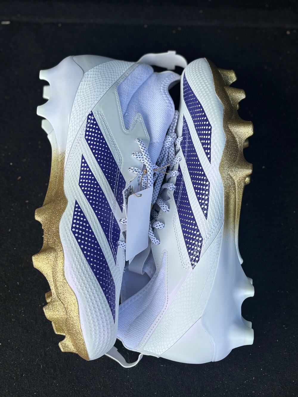 Adidas SM Adizero Electric Washington Huskies Team Issue Cleats, JQ6563 Sz 14